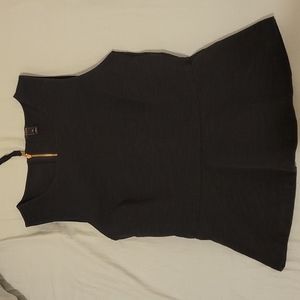 J. Crew Ponte Pemplum Top Black Size XS